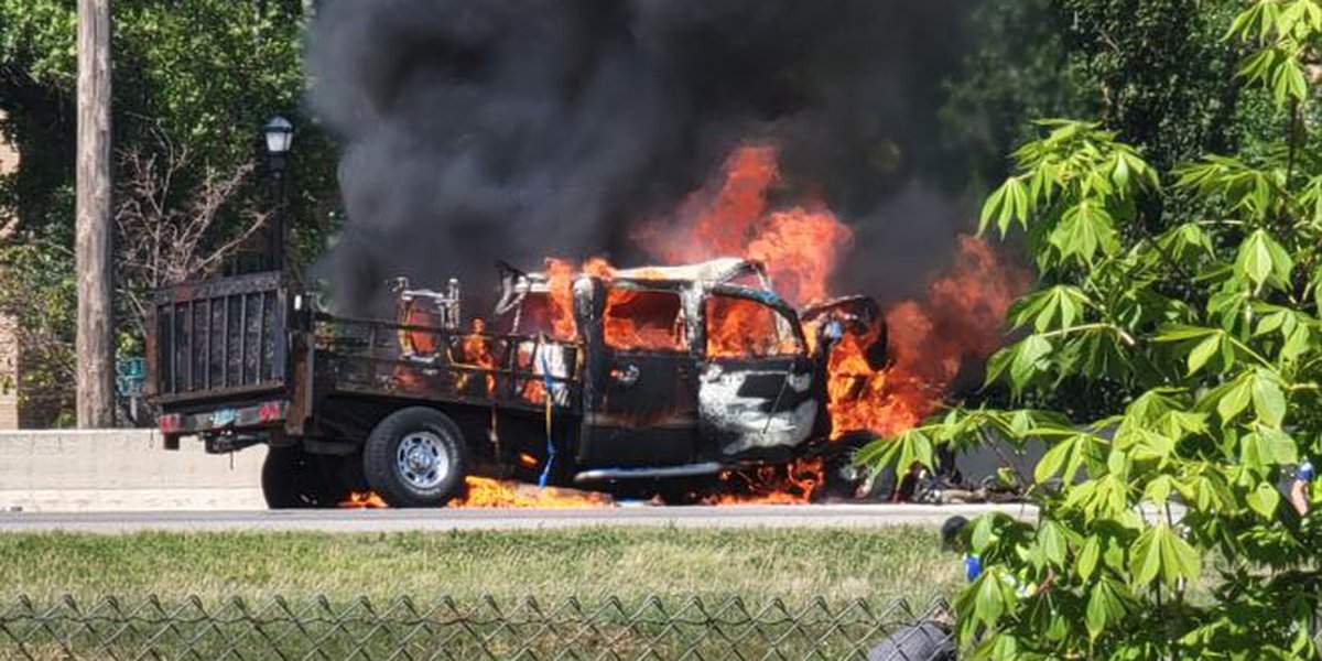 UPDATE: Driver in I-94 vehicle crash, fire dies, passenger remains hospitalized – KVLY